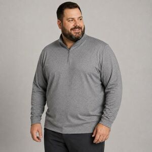 Bogey Bros Golf Quarter Zip Pullover Men’s 3XL Heather Gray Stretch NWT